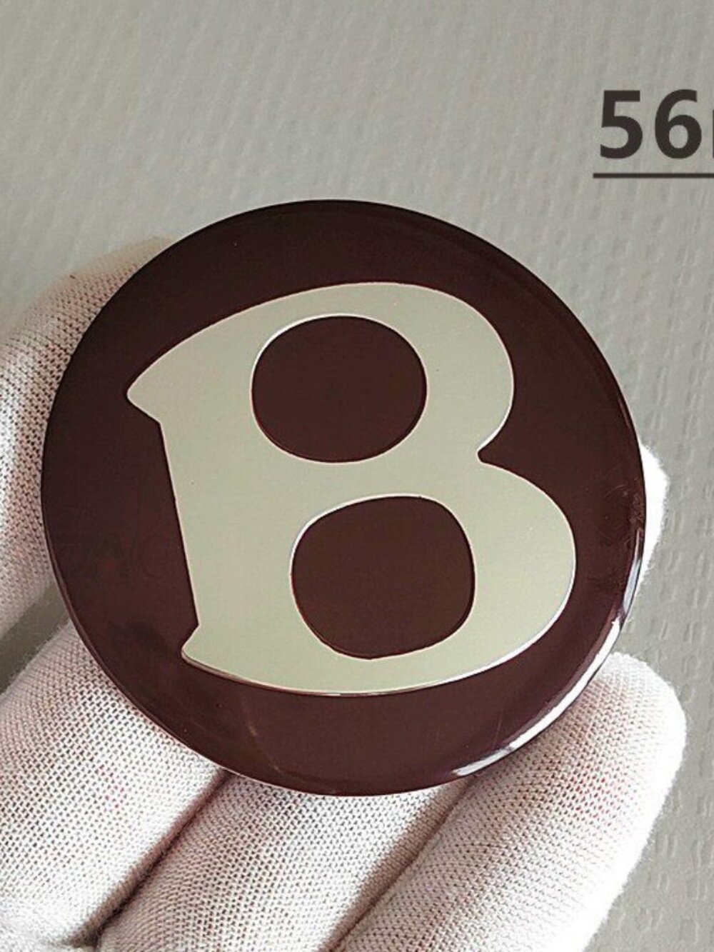 Red 56MM Bentley Continental GT Flying Spur Emblems Metal Stickers Badges Decals